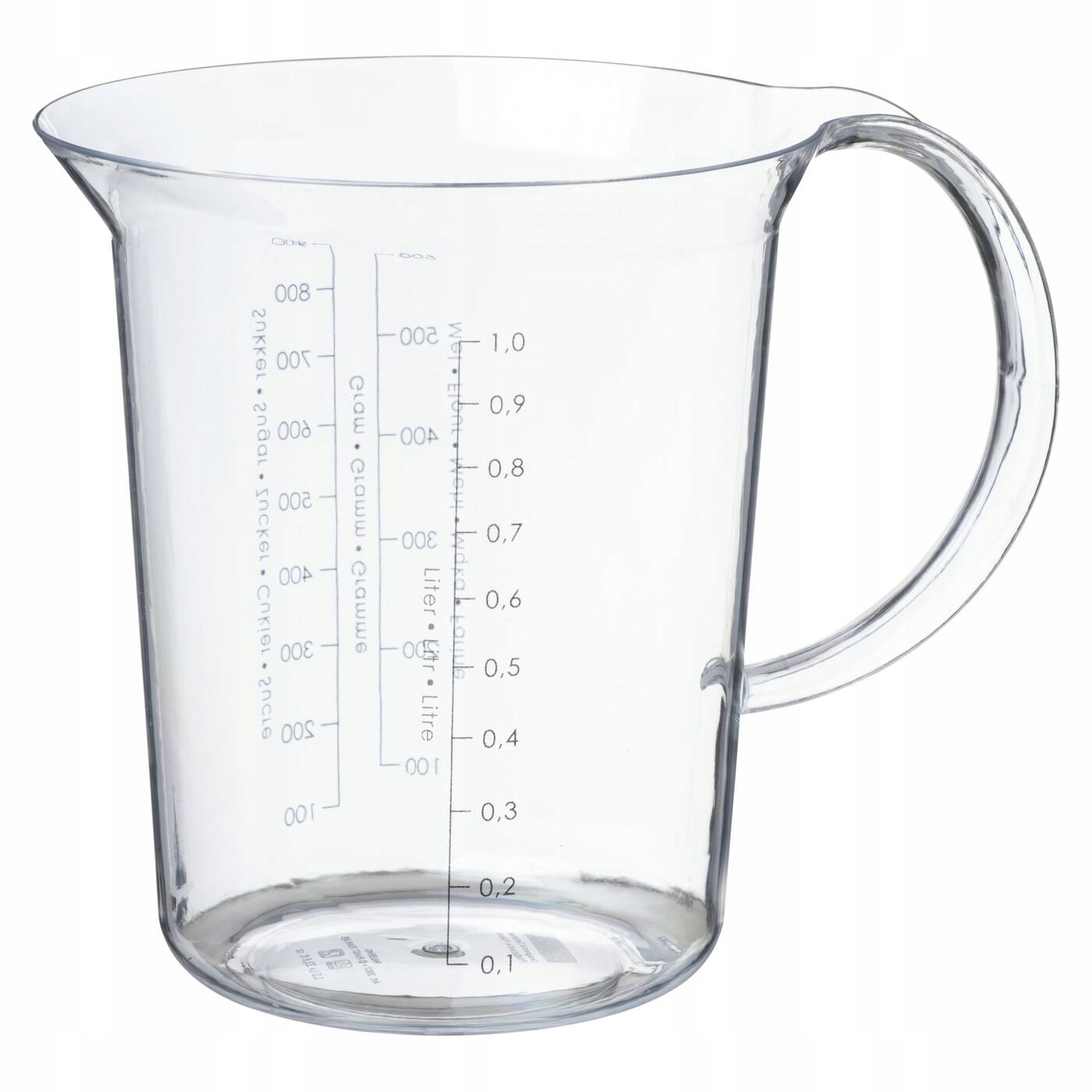 MIARKA KUCHENNA pojemnik z podziałką DZBANEK 1L