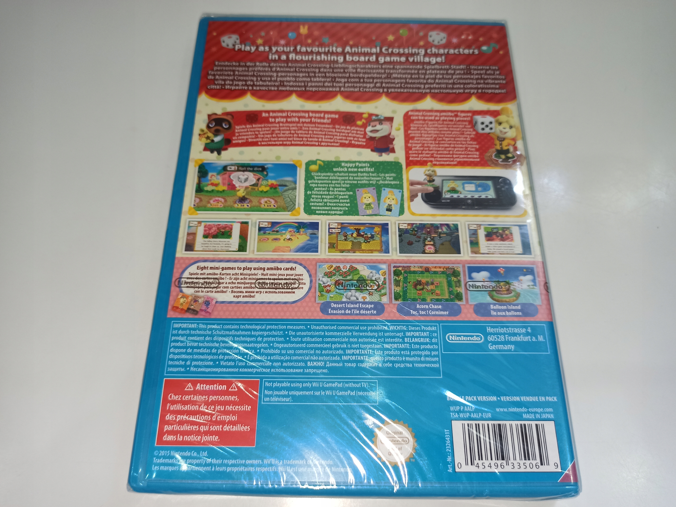 ANIMAL CROSSING AMIIBO FESTIVAL nowa! Folia unikat EAN (GTIN) 5050013394011