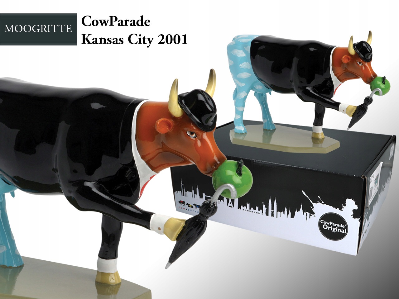 Figurka Krowa Cow Parade Moogritte Rzeźba Kolekcjonerska