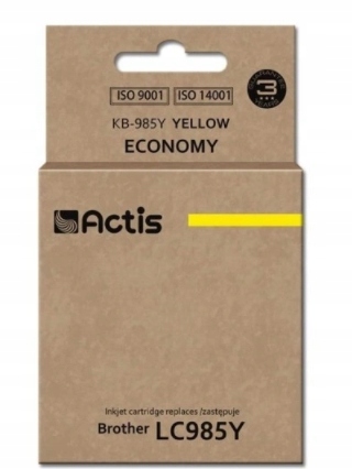Actis, Tusz do Brother KB-985Y (zamiennik LC985Y) yellow (żółty)