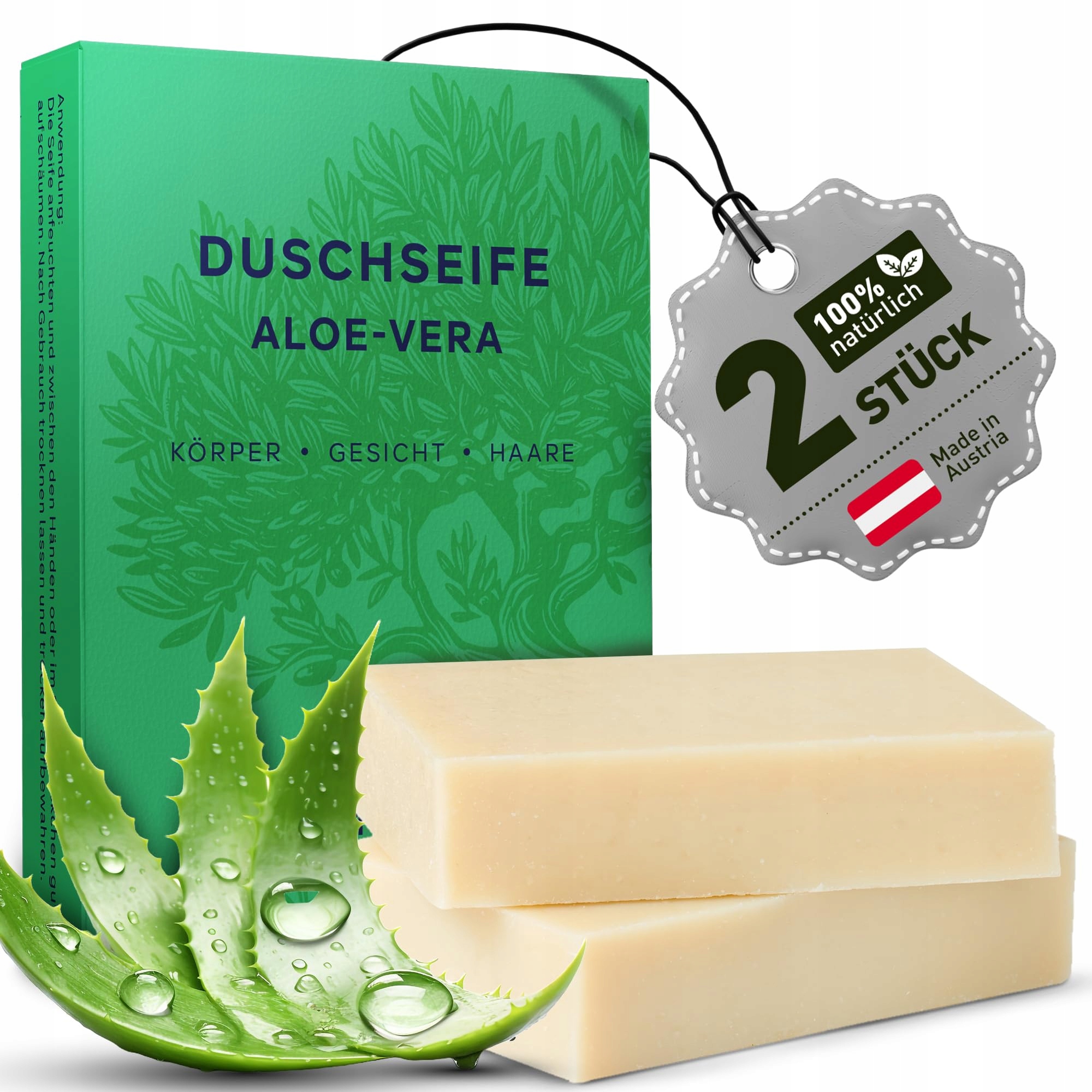 Levně Larum Sports Feste Sada 2 mýdlových kostek Aloe Silné