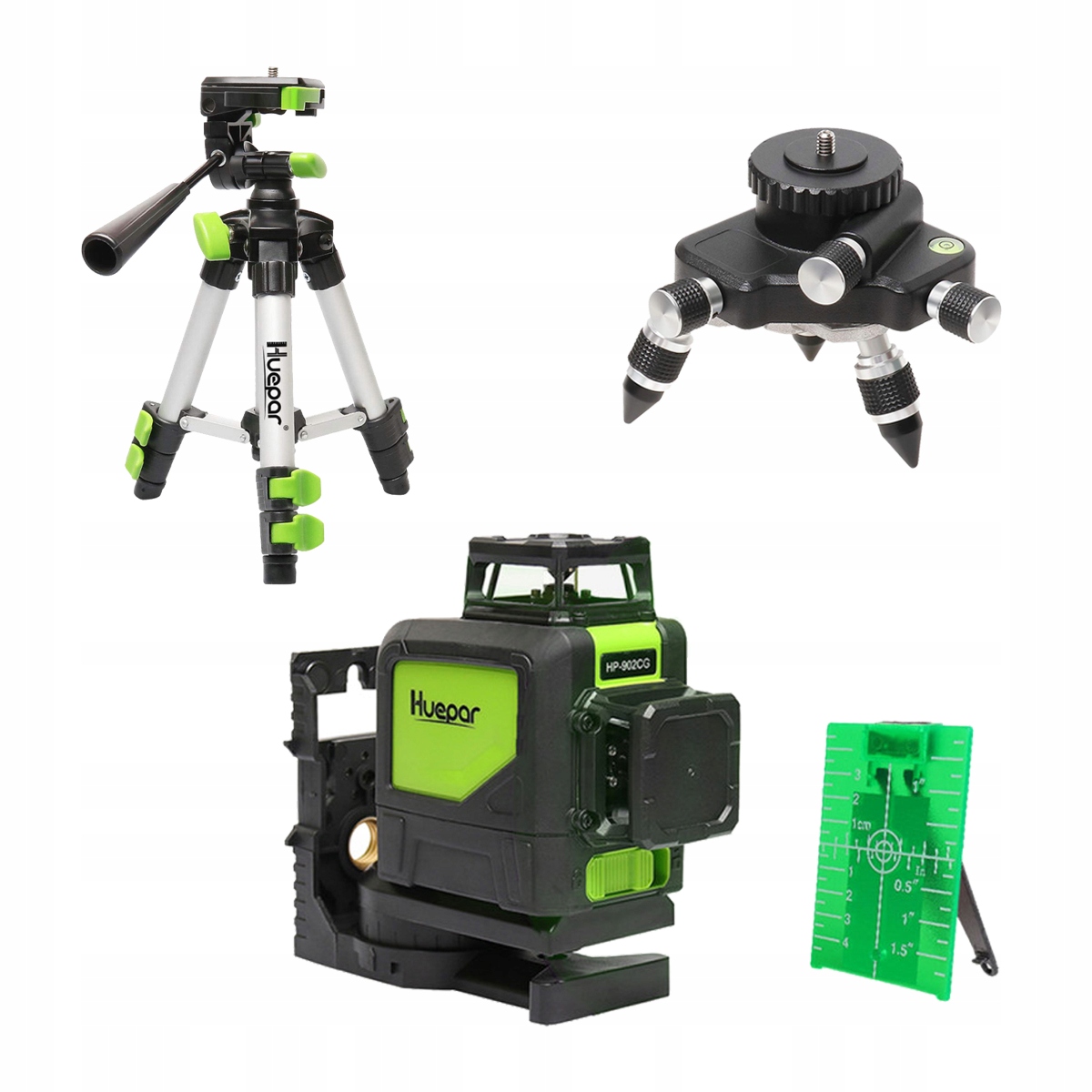 

Poziomica Laserowa Zielony +50CM Statyw Adapter