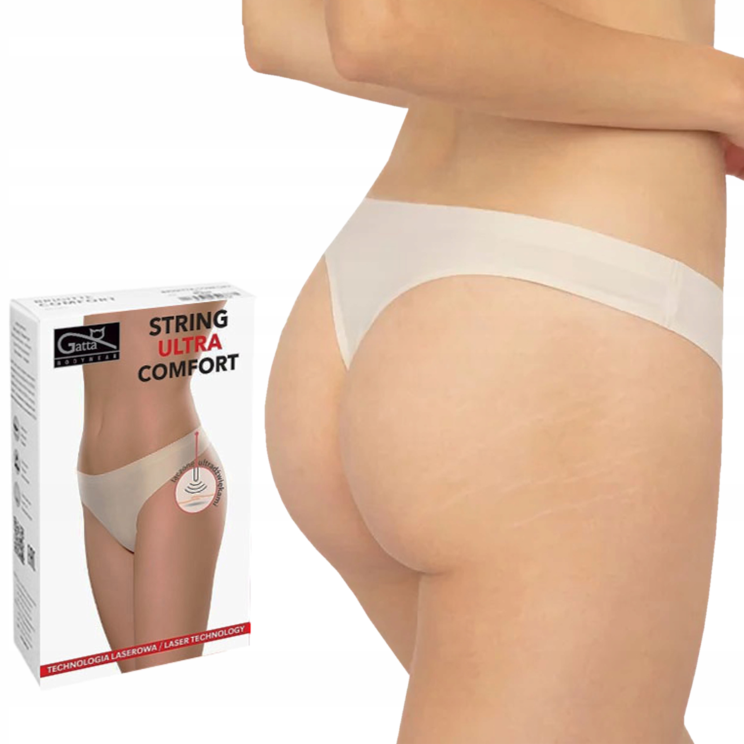 

Gatta Stringi Comfort, bezszwowe, Beżowe, M