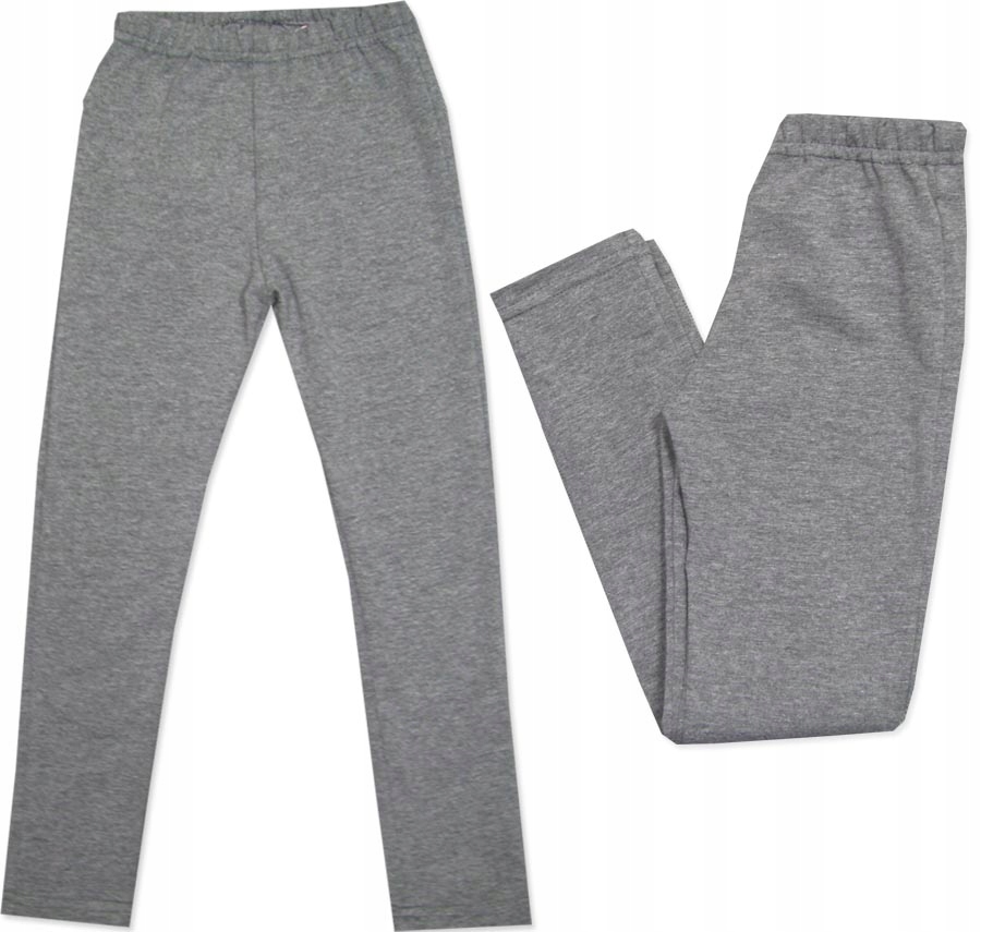 

152 Legginsy getry Gładkie długie bawełna Melanż