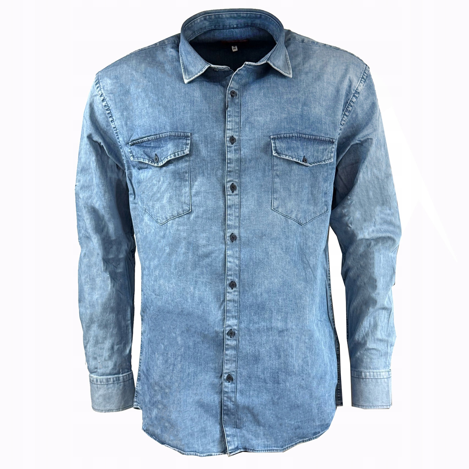 Laid Back košile pánská 3928 jeans riflová 3XL jeans