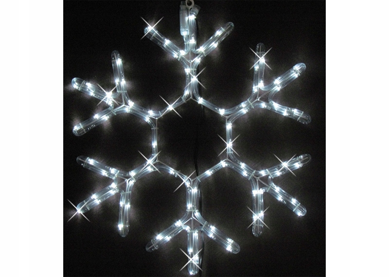 DUŻA ŚNIEŻYNKA ŚWIĄTECZNA ZEWNĘTRZNA LED WĄŻ ŚWIETLNY FIGURA ZIMNY FLASH Kod producenta WS6/F/SN/LED/FE