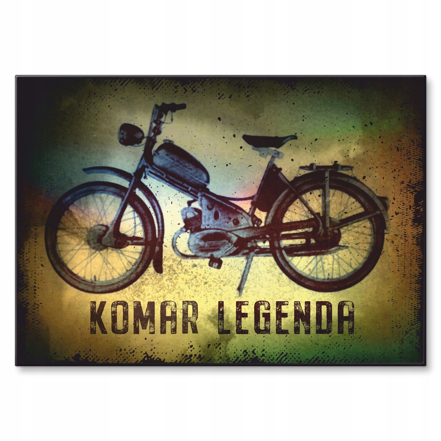 Kovový plakát Komar Motocykl Legenda Dárek 22 x 31 cm