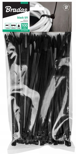 Taśma opaska kablowa trytytka zipka krawatka 3,6x200