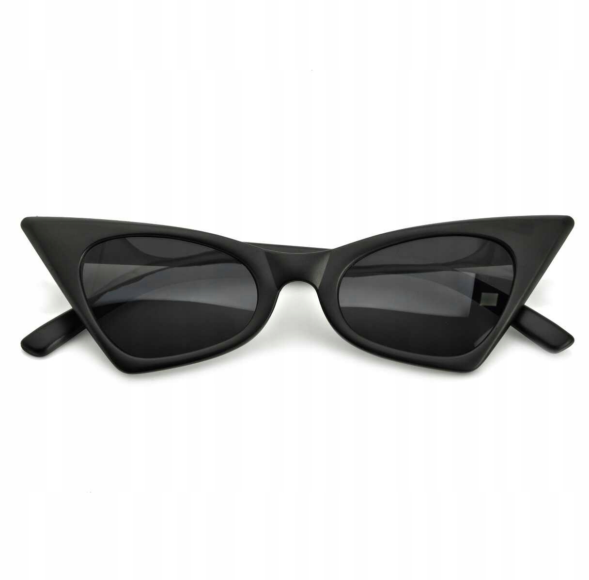 Okulary Damskie Przeciwsłoneczne KOCIE OCZY Czarne Rodzaj okulary