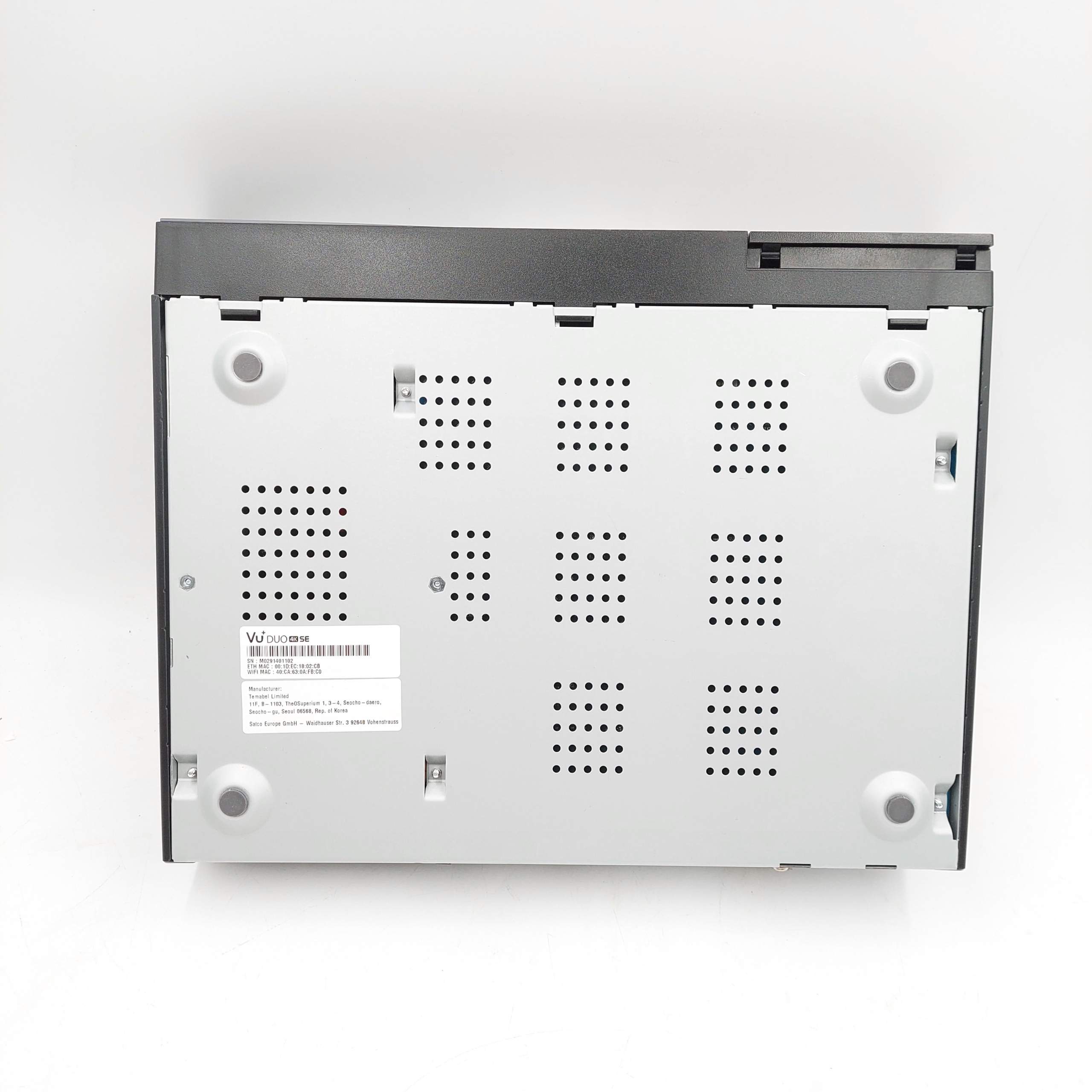 VU+ Duo 4K SE 2X DVB-S2X FBC Twin Tuner Odbiornik Linux USZKODZONY Kod producenta S2X