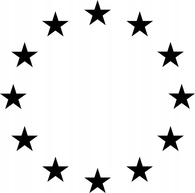 

Naklejka Unia Europejska Gwiazdki 16 X 16,1 CM