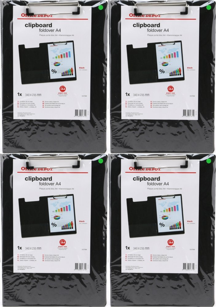

Podkład do pisania Clipboard z okładką A4 x4