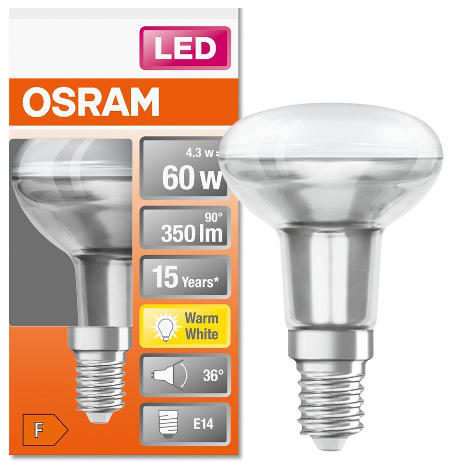 

Osram Led reflektor R50 4.3W 60W E14