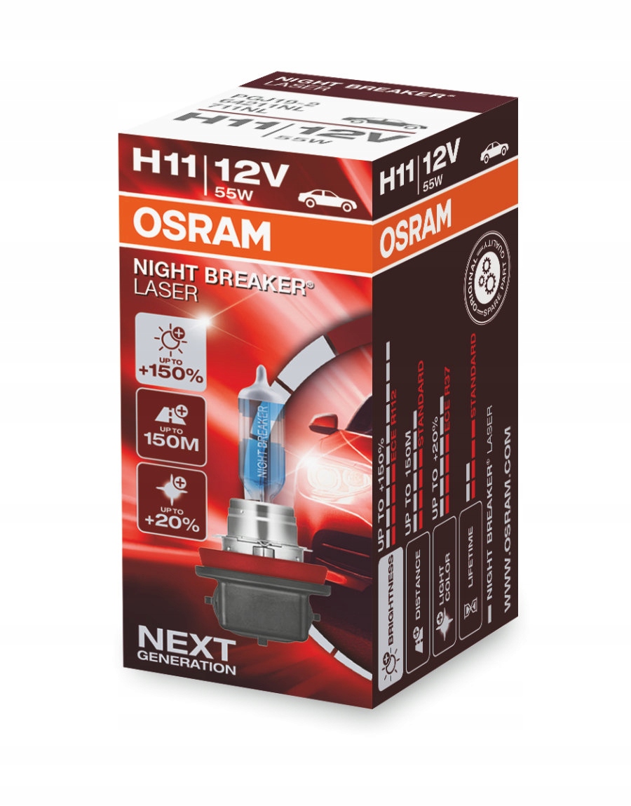 OSRAM Żarówka H11 Night Breaker Laser +150%