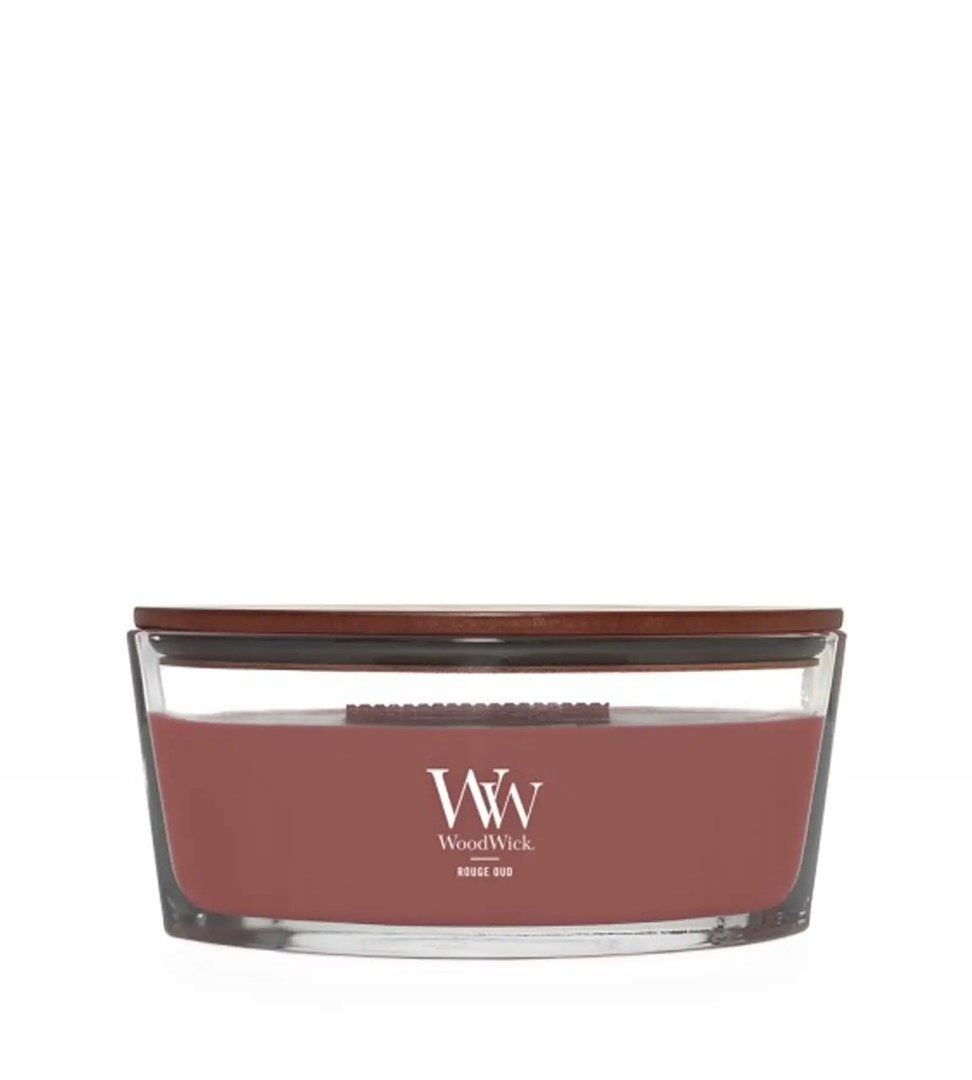 WoodWick Rouge Oud vonná svíčka elipsa 453g dřevěný knot
