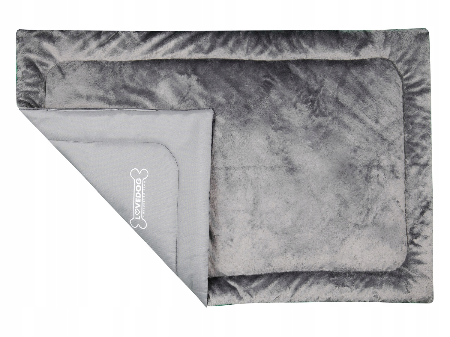 

Materac dla psa legowisko, mata futerkowa szara S