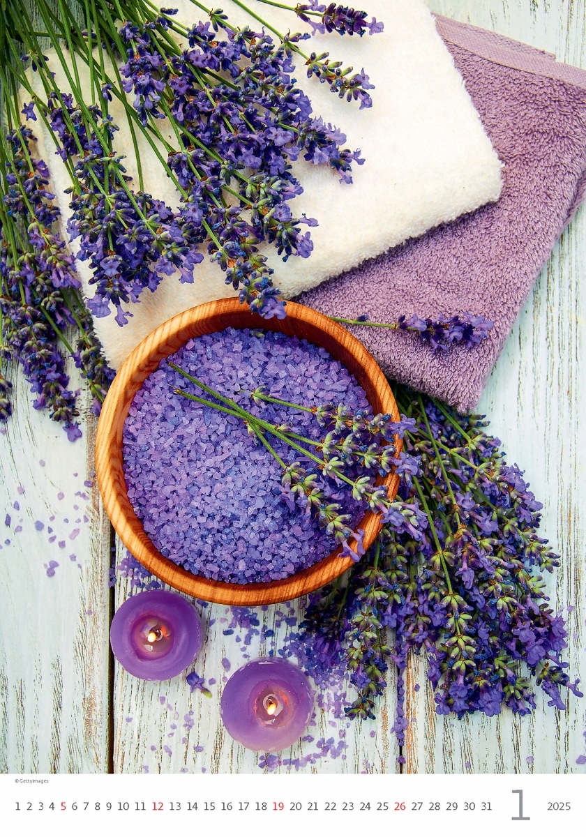 Kalendarz ścienny - Prowansja 2025, 31,5 × 45 cm Producent inny