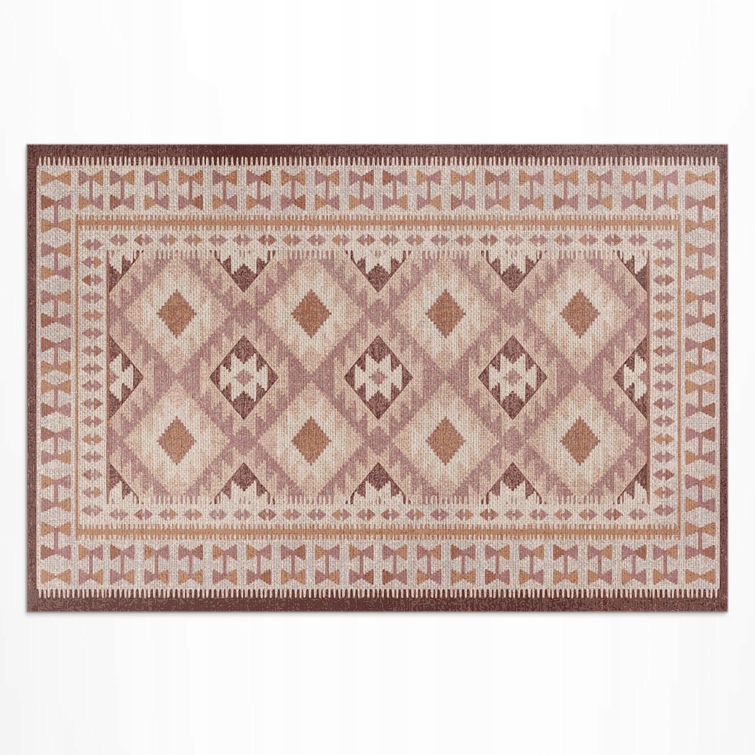 Vinylový koberec Outdoor Vintage dekoratívny vzor imitácia tkaniny 210 x 140 cm