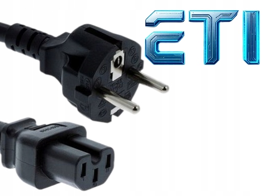 Kabel przewód zasilajacy PC C-15 3-pin 1,8M