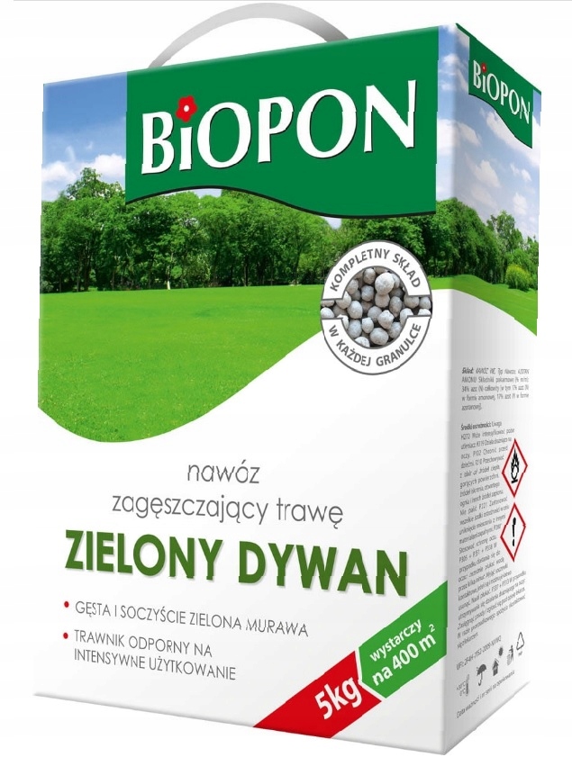 

Nawóz do trawnika Biopon 5kg zielony dywan