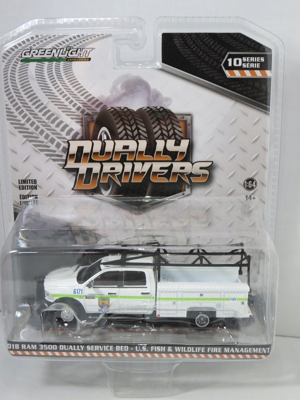 Greenlight 1:64 DD10 Ram 3500 Dually Bed 2018