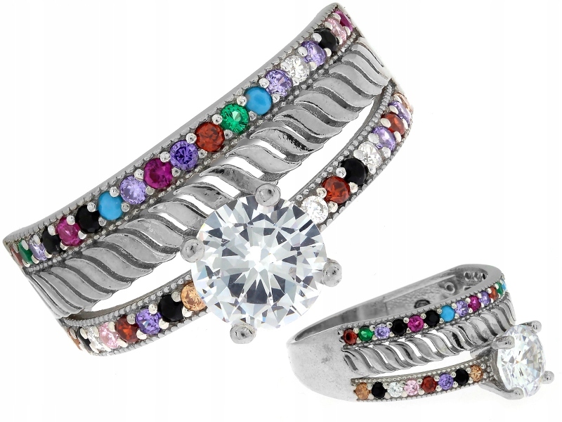 Stříbrný Prstýnek 925 s kubickou zirkonií jako lesklý dárek