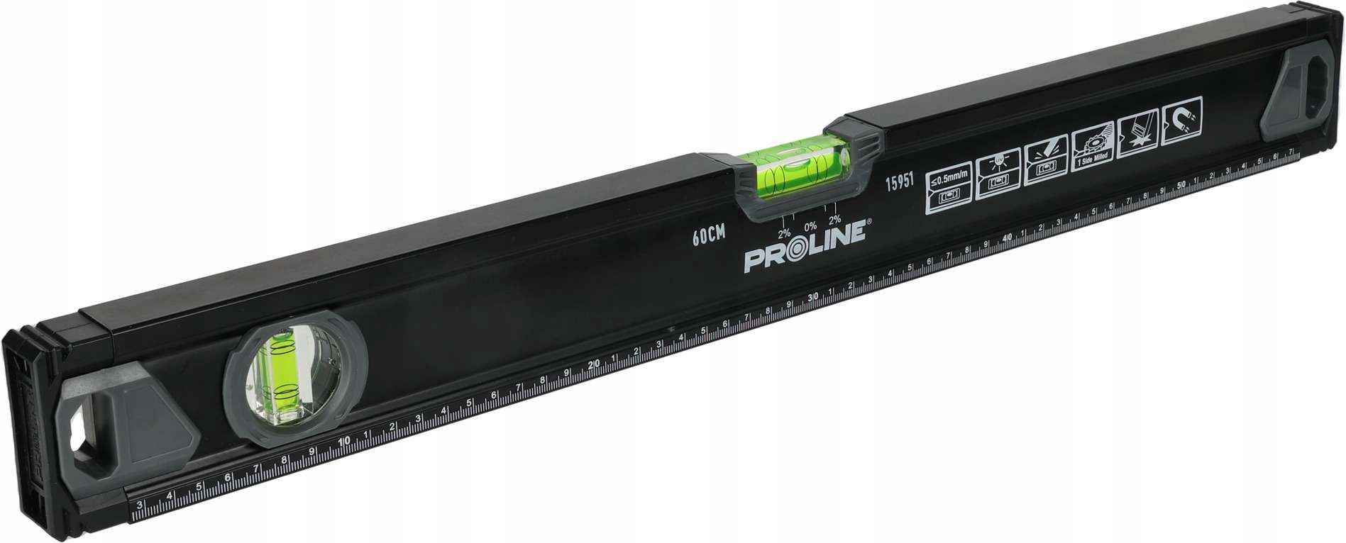 Proline Poziomnica aluminiowa 2 libelki Premium 100cm 1m
