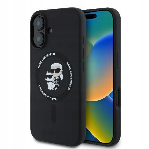 Pouzdro pro iPhone 16+ (Plus) Karl Lagerfeld černé