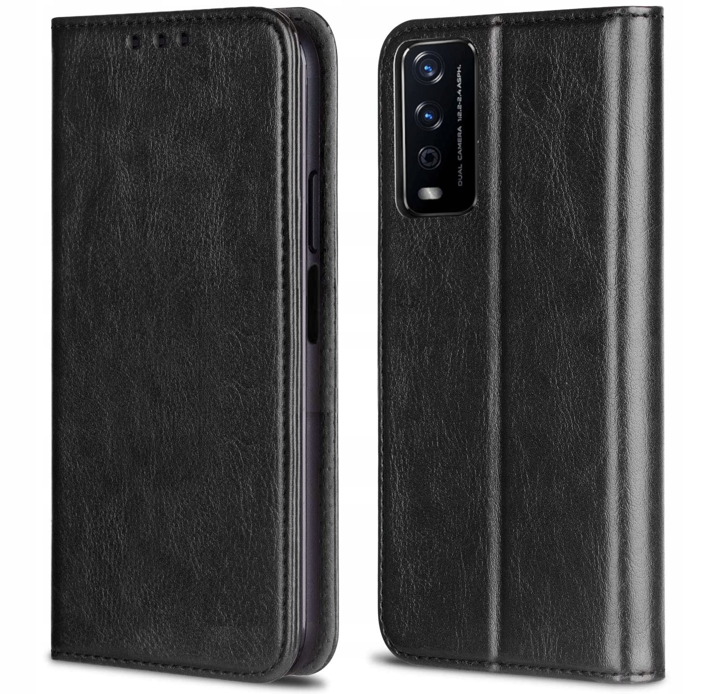 

Etui Skórzane Magnet do Vivo Y11s Y20s Szkło