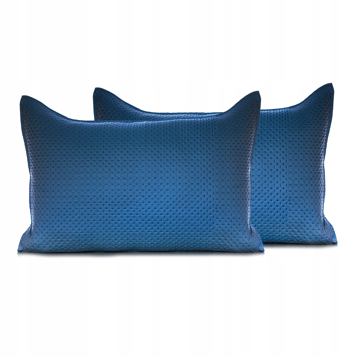 Poszewki ozdobne 2szt Niebieskie 50x70cm pikowane