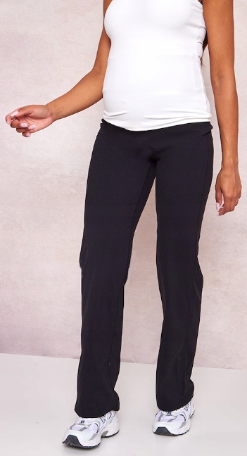 PRETTYLITTLETHING SPODNIE CIĄŻOWE CZARNE 42 EKB Rozmiar 42