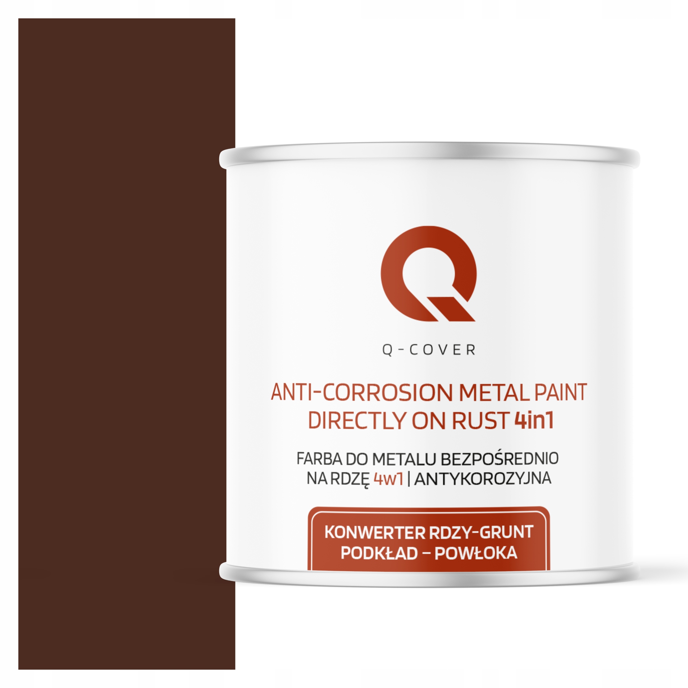 Antikorózna Farba Na Kov Proti Hrdzi Hnedá Teplá Ral 8016 Polomatná 2.5 L