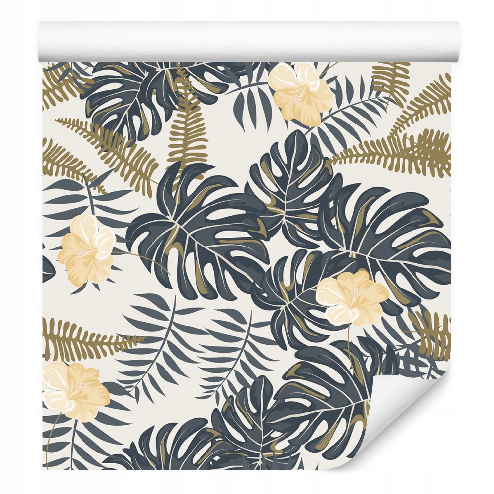 Tapeta tropické květy listy rostliny ložnice