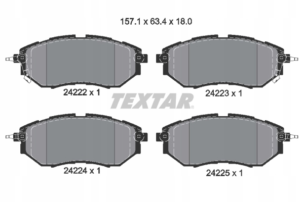 КОЛОДКИ HAM . SUBARU LEGACYOUTBACK Виробник запчастини Textar foto 0