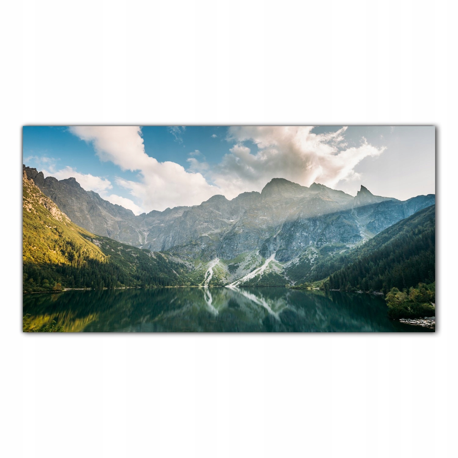 Hory Jezero Krajina 100x50 cm Lacobel do kuchyně