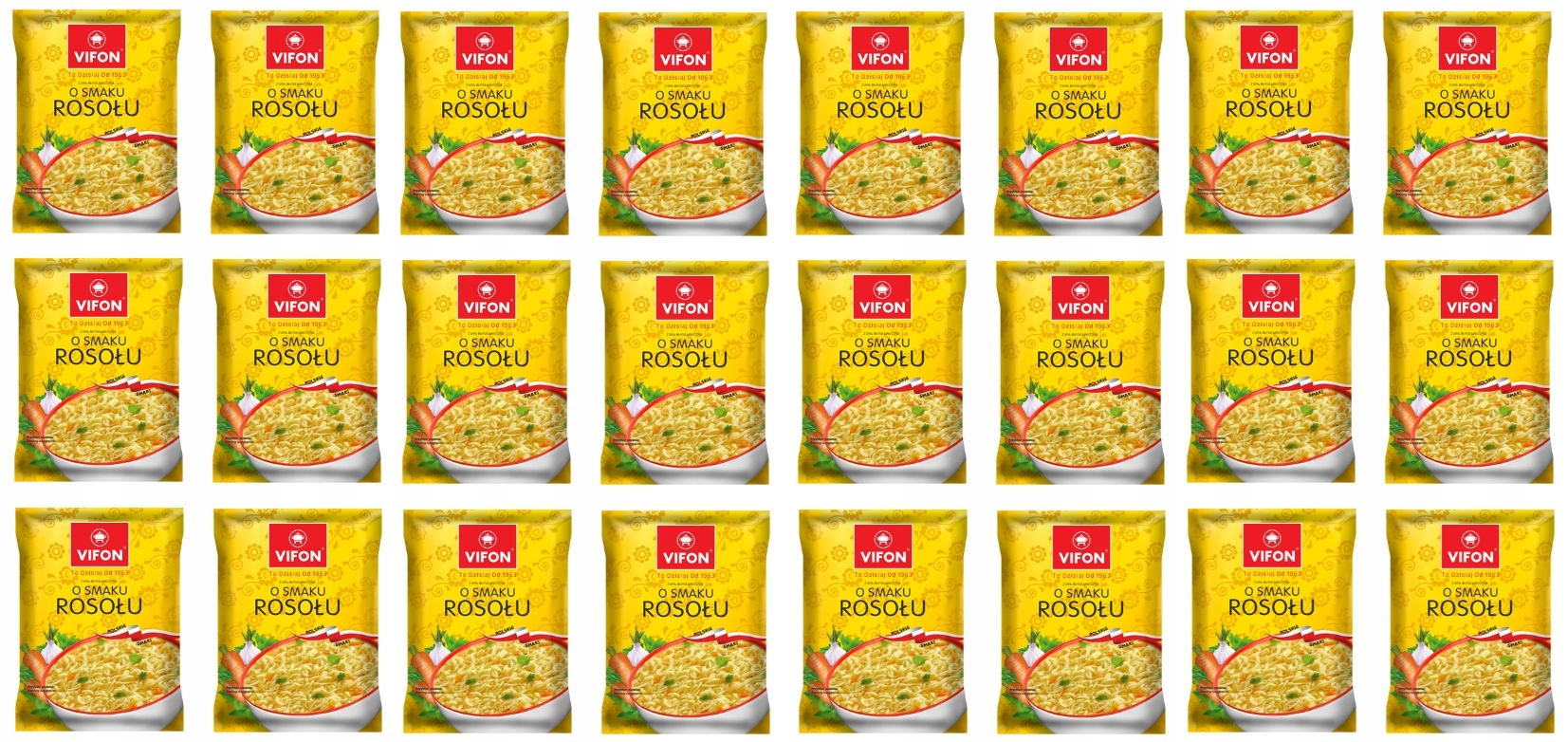 24x 65g Vifon Zupa błyskawiczna o smaku rosołu Karton