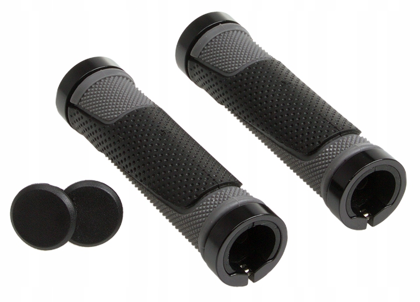 CHWYTY KIEROWNICY ROWEROWE DELUXE NAKŁADKI RĄCZKI LUXUS GRIPY ALU + TPR