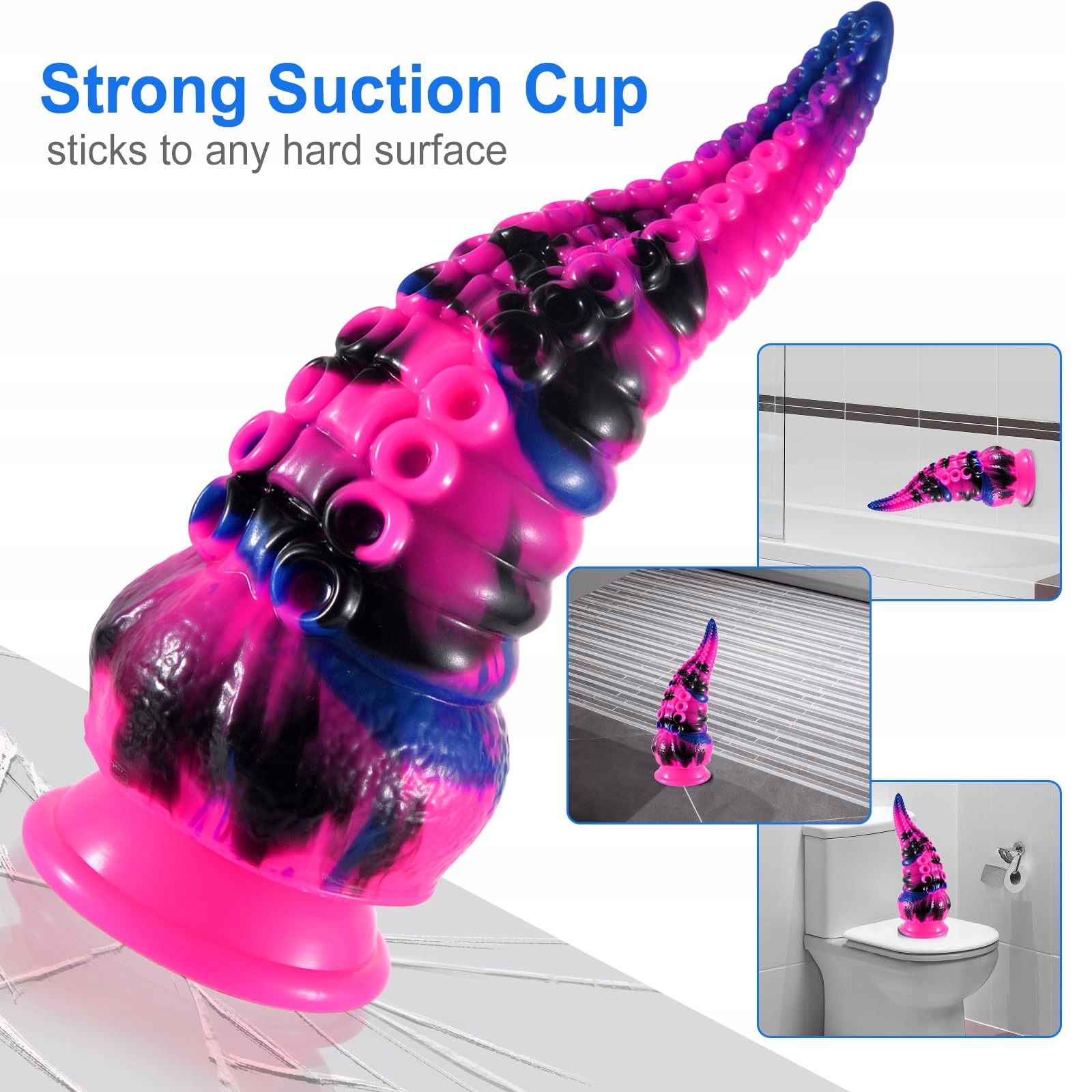 SHKANLA Wibrator Dildo Tentakel Silikonowy Fantasy Z Przyssawką 10 Trybów — miniatura 5