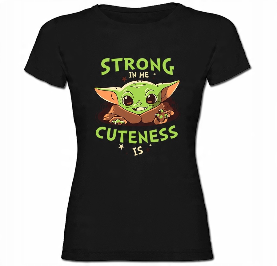 

Tshirt damski baby yoda przytul mnie cute jedi L