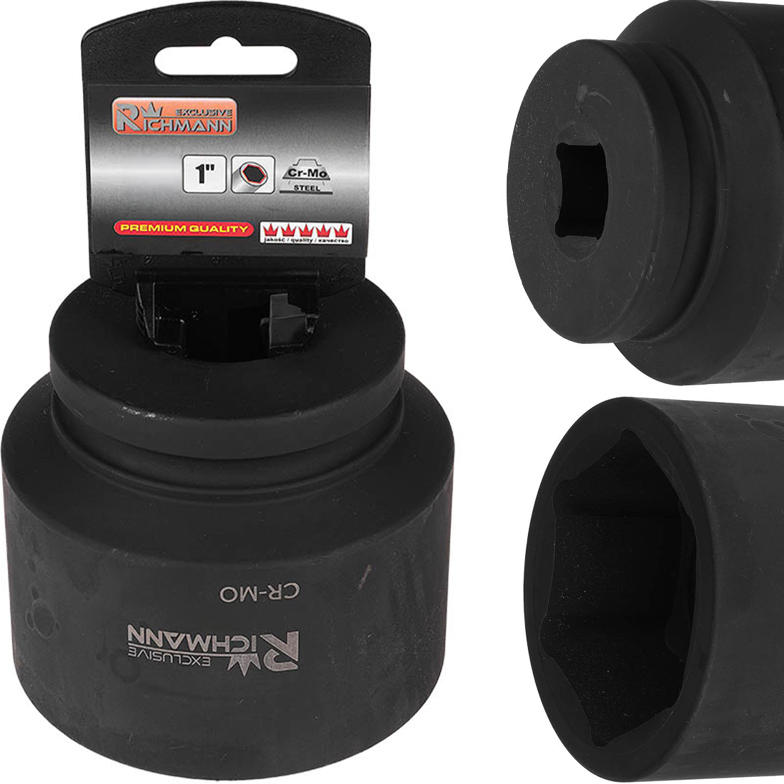 NASADKA UDAROWA KRÓTKA DO KLUCZA UDAROWAEGO MOLIBDENOWA WYTRZYMAŁA 1' 95 MM