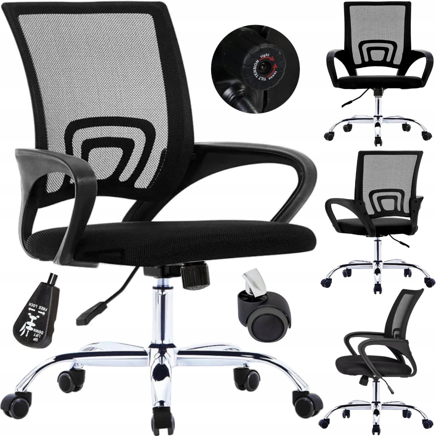 

Fotel biurowy Ergonomiczny Obrotowy Smart krzesło
