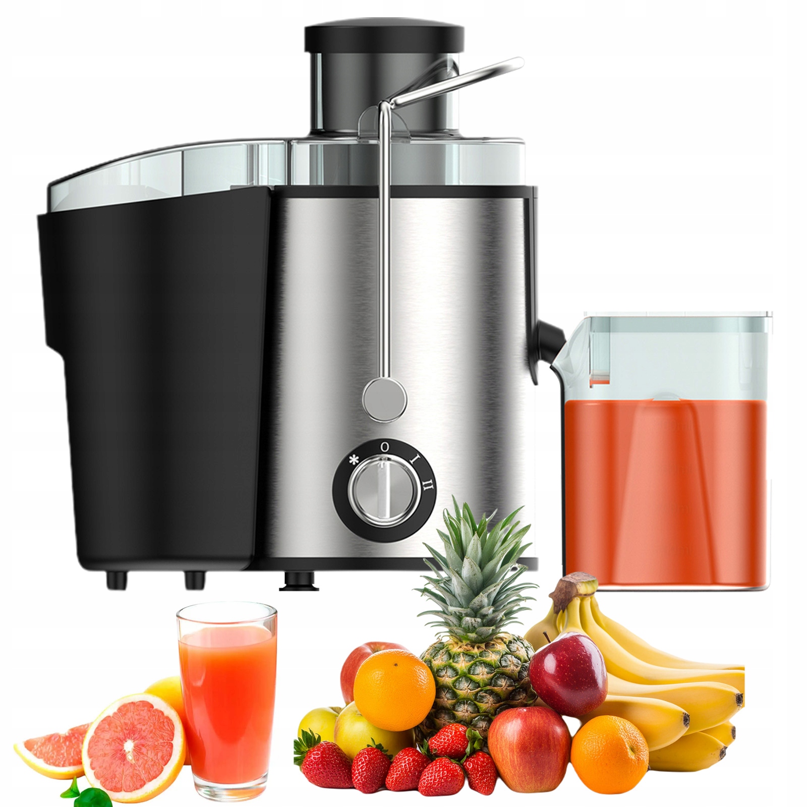 HDeye Profesjonalny Silnik 800W Szybkie Wyciskanie Soków z Owoców i Warzyw