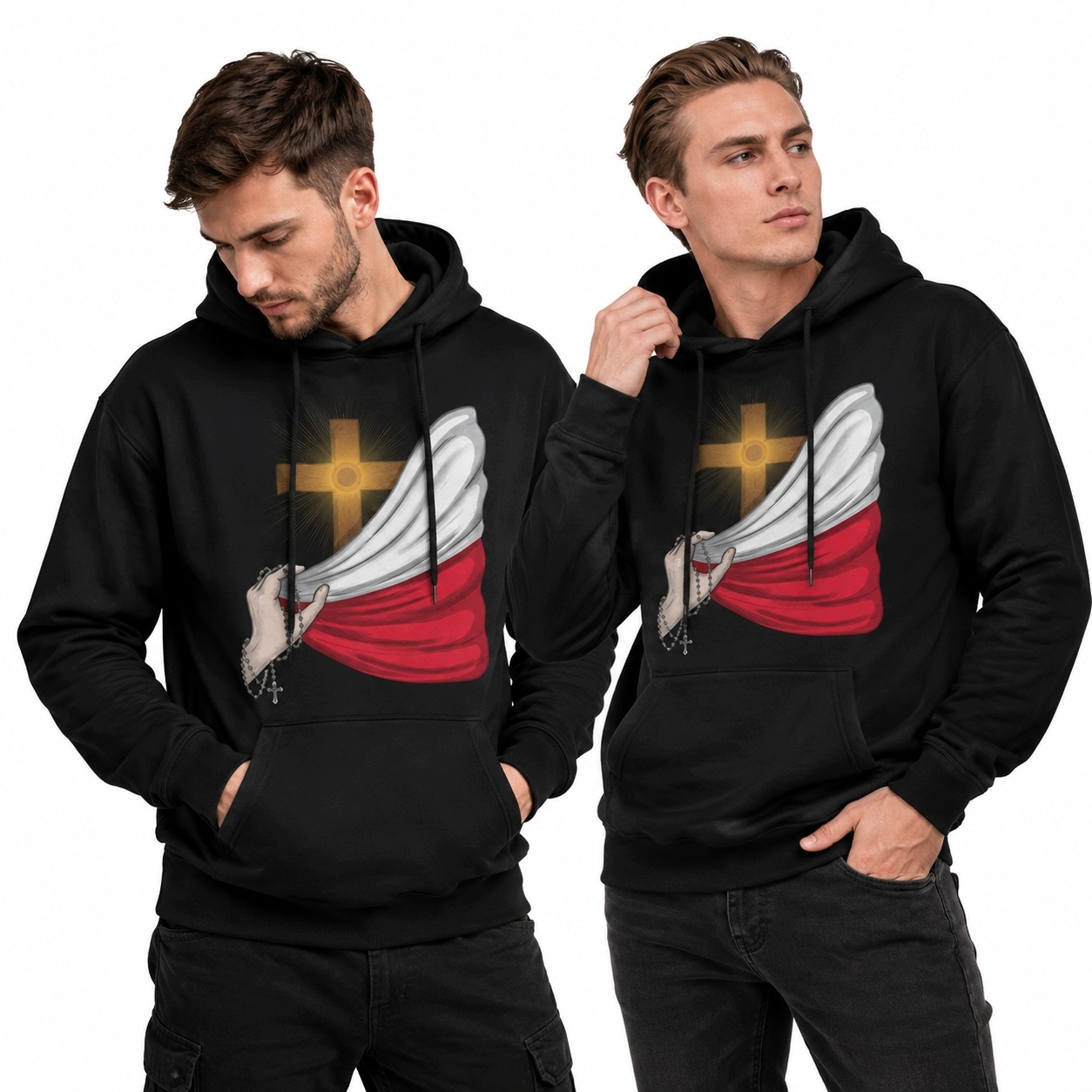 Mikina s kapucí Polská Pl vel. M