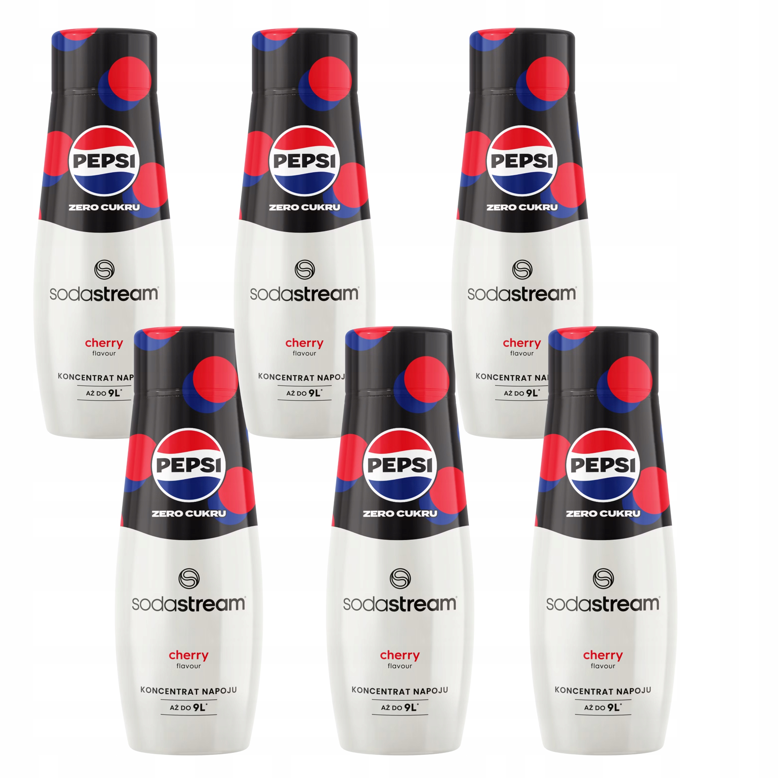 Levně Koncentrát sirupu pro plynování vody SodaStream Pepsi Cherry Zero Cukr 440 ml