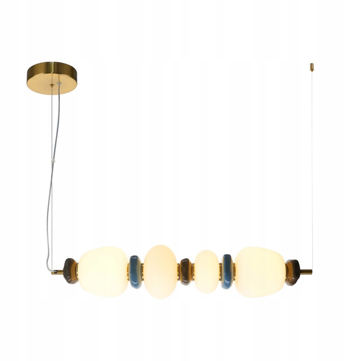 Elegantná závesná lampa nad ostrovček, stôl do kuchyne, obývačky, Led Evans Italux