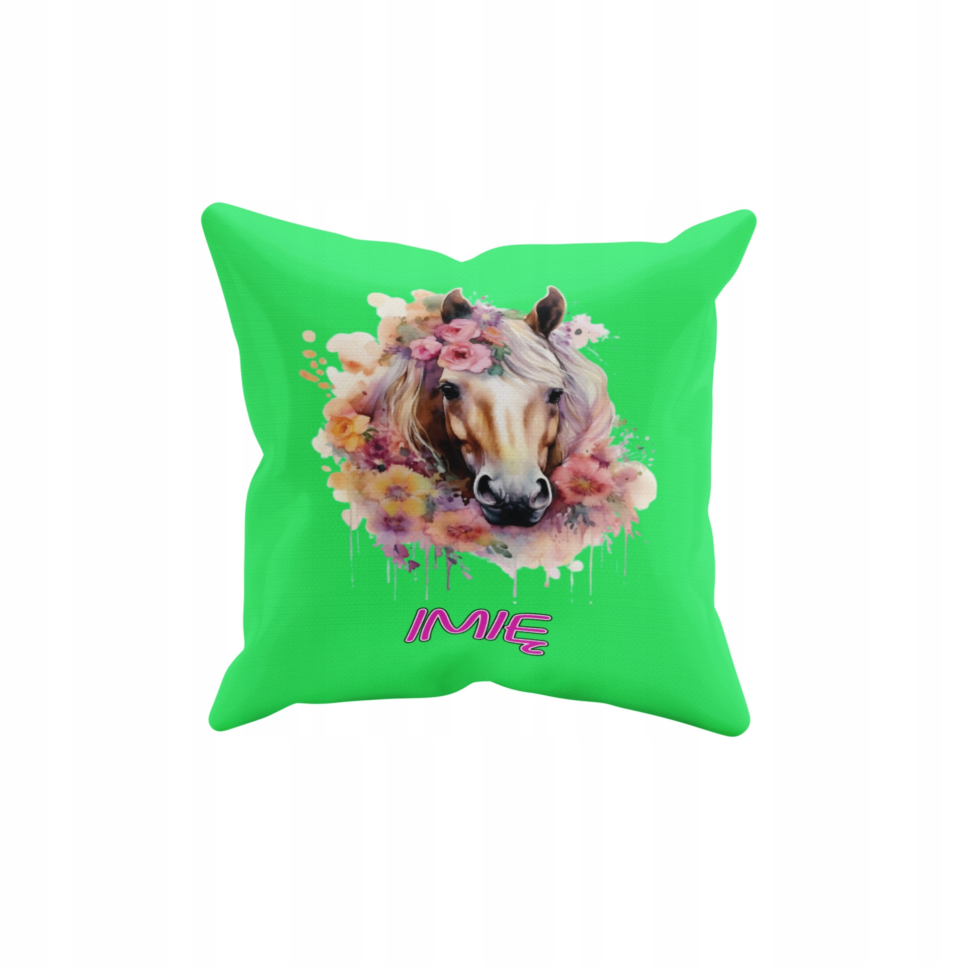 POSZEWKA NA PODUSZKĘ JAŚKA DO PRZEDSZKOLA KONIE KONIK + IMIĘ GRATIS Waga produktu z opakowaniem jednostkowym 0.5 kg