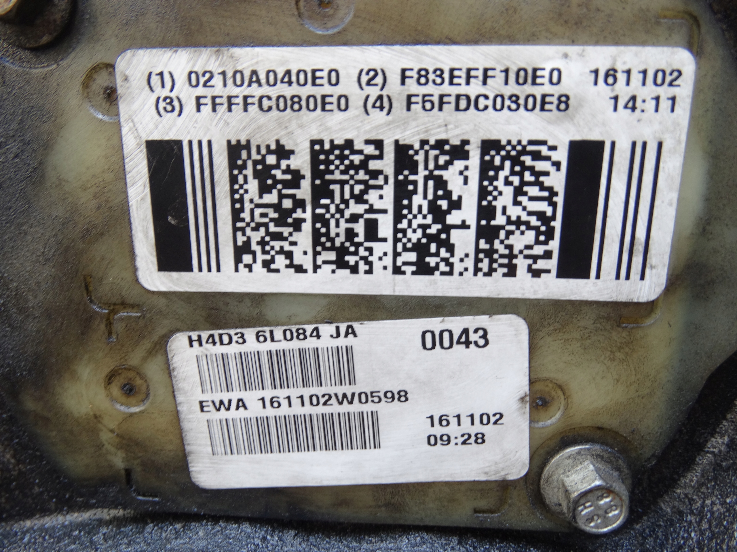engine pillar JAGUAR F-PACE X761 E-PACE X540 2.0 D DIESEL 204DTD
