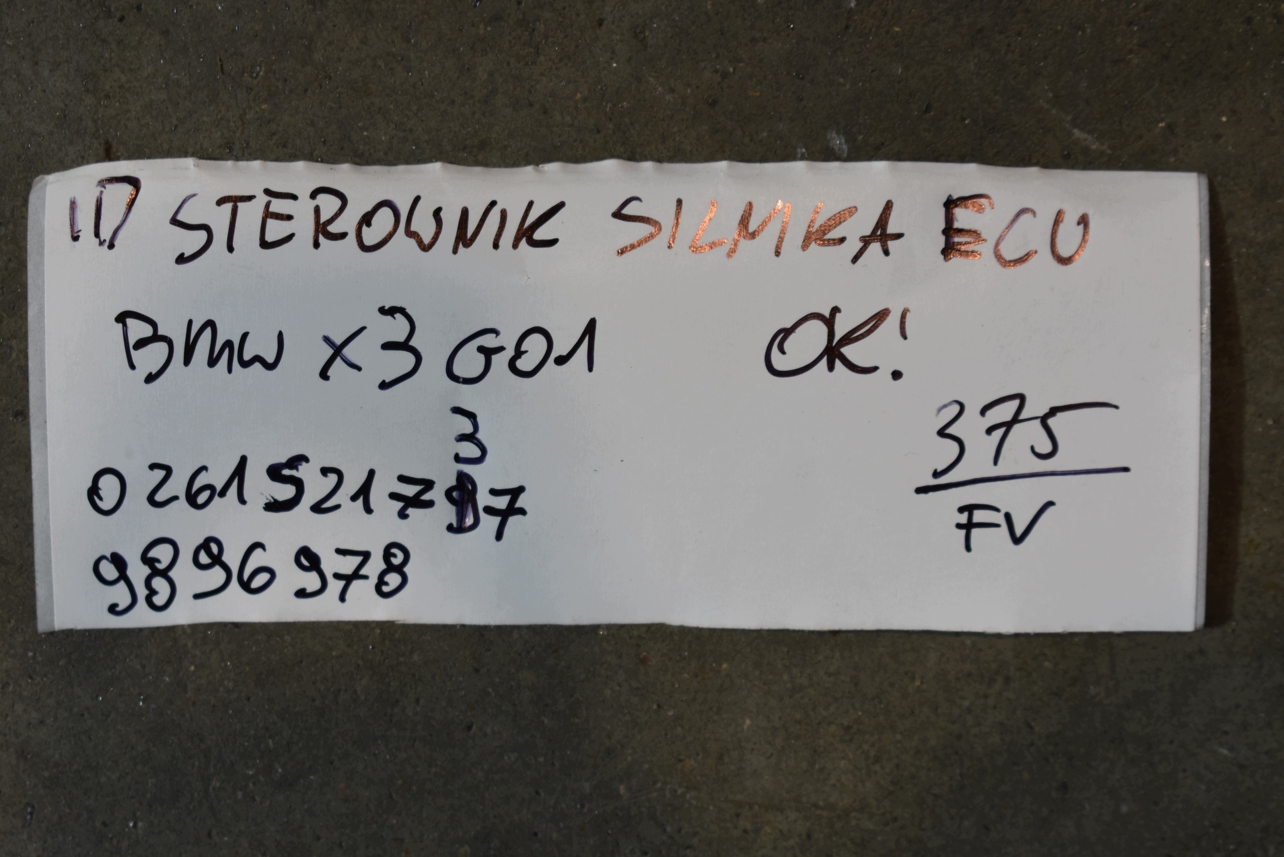 perfect condition control unit of the engine ECU BMW X3 G01 1