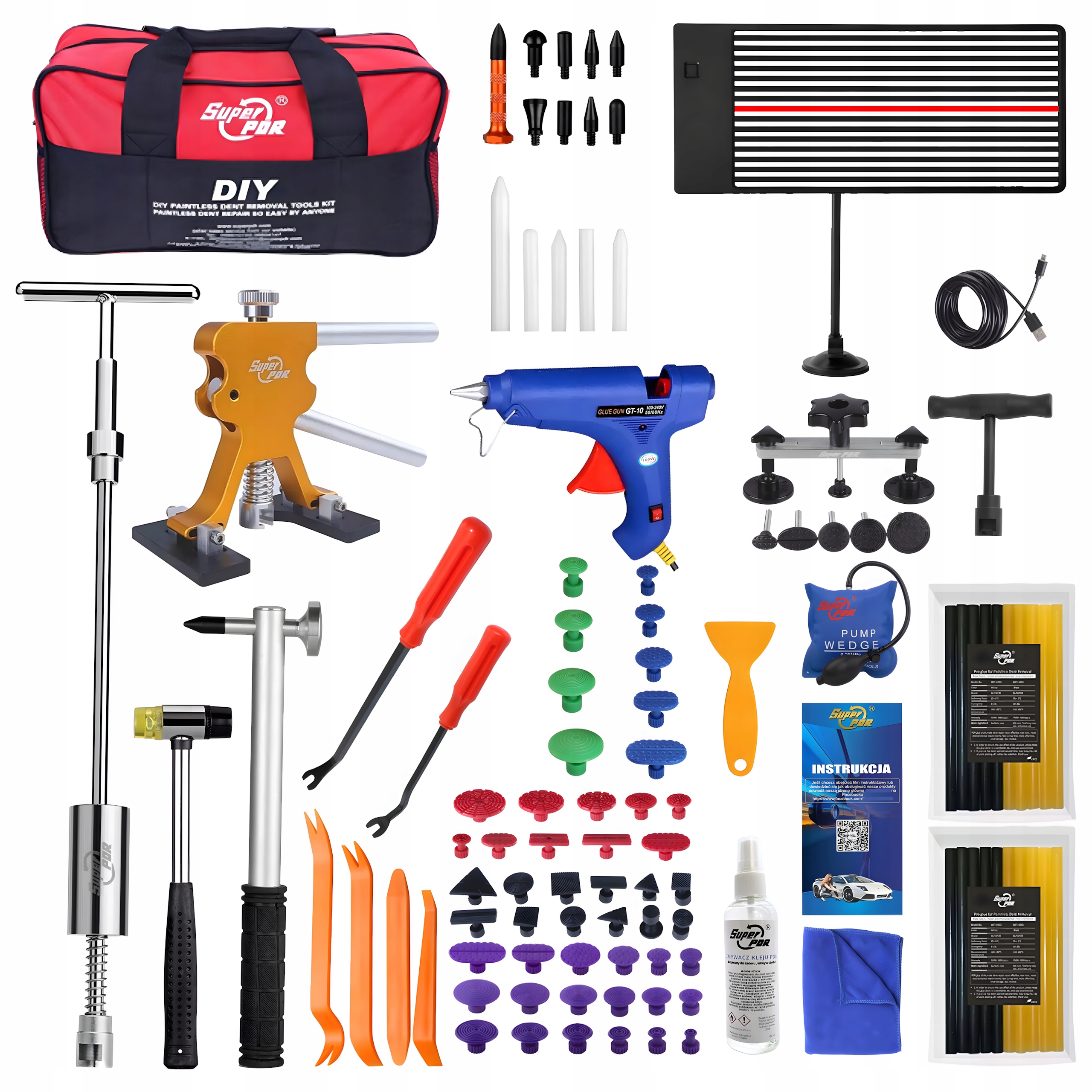 Sada Pdr Odstraňování promáčklin Karoserie Sada nástrojů Nástroje
