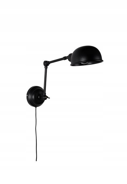 nástenná lampa Maarten, čierna, LuDesign